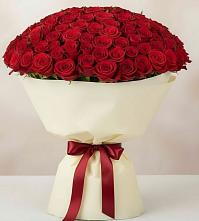 Букет 101 Красная роза Милано в Хакуринохабль