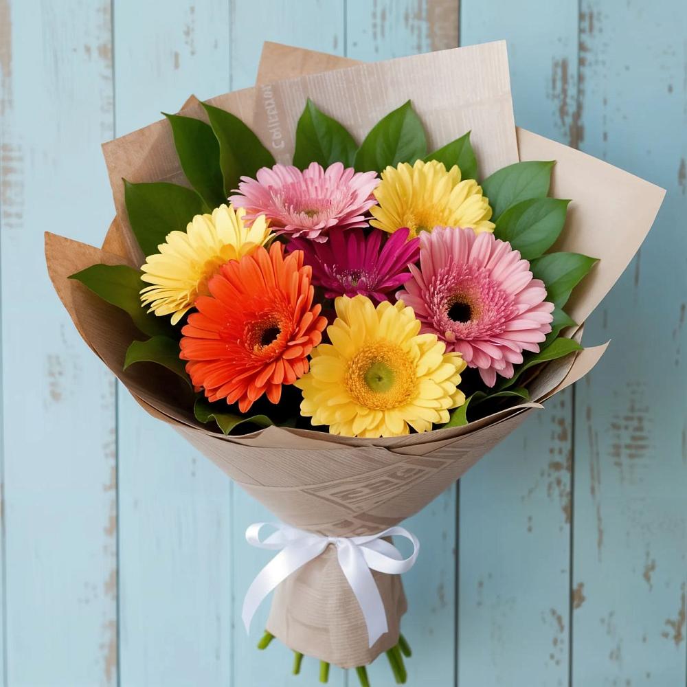 Букет цветов из: Герберы в Хакуринохабль