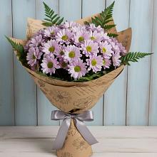 Букет цветов из:  Хризантемы #REPLACE_PRED# Хакуринохабль