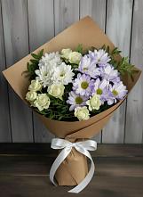 Букет цветов из:  Хризантемы и Розы в Хакуринохабль