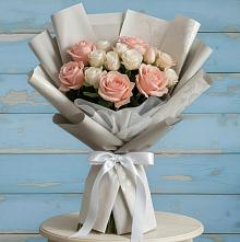 Букет цветов из:  Розы #REPLACE_PRED# Хакуринохабль
