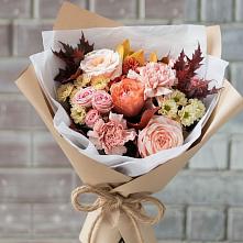 Букет цветов из:  Гвоздики, Хризантемы и Розы в Хакуринохабль