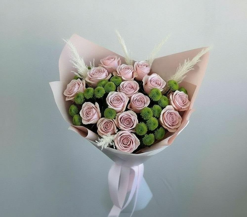 Букет цветов из: Розы и Хризантемы в Хакуринохабль