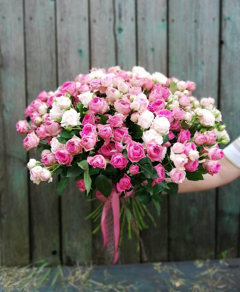 Букет Розовые кустовые розы Натали и Лав Лидия в Хакуринохабль