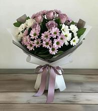 Букет цветов из:  Хризантемы и Розы в Хакуринохабль