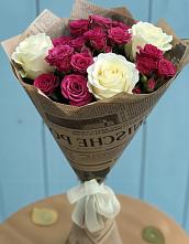 Букет цветов из:  Розы #REPLACE_PRED# Хакуринохабль