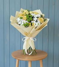 Букет цветов из:  Хризантемы и Розы #REPLACE_PRED# Хакуринохабль