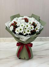 Букет цветов из:  Хризантемы #REPLACE_PRED# Хакуринохабль