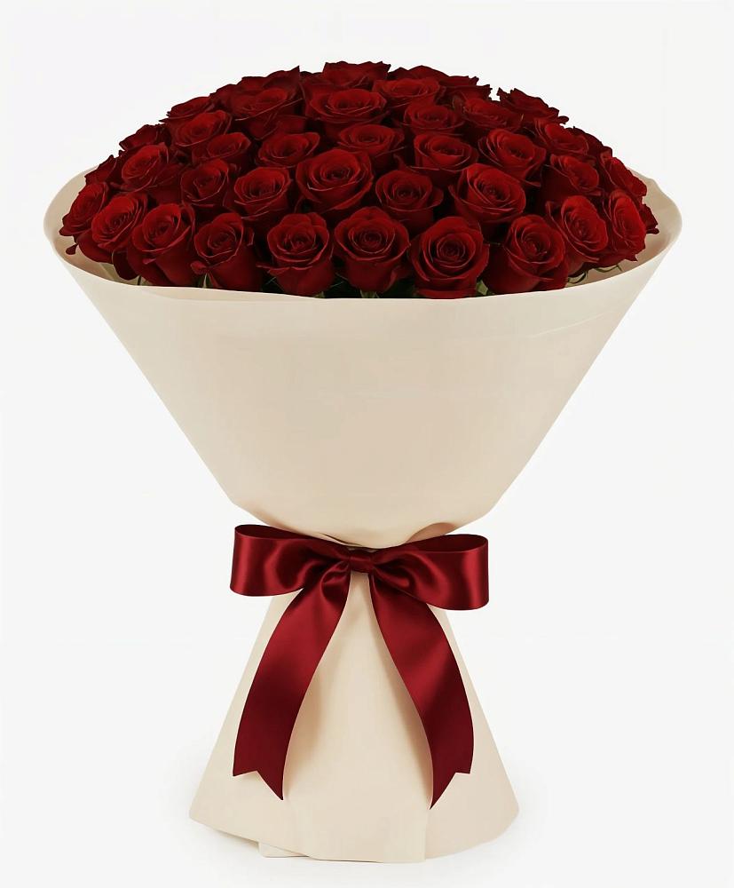 Букет 101 Бордовая роза Блэк Бакарра в Хакуринохабль