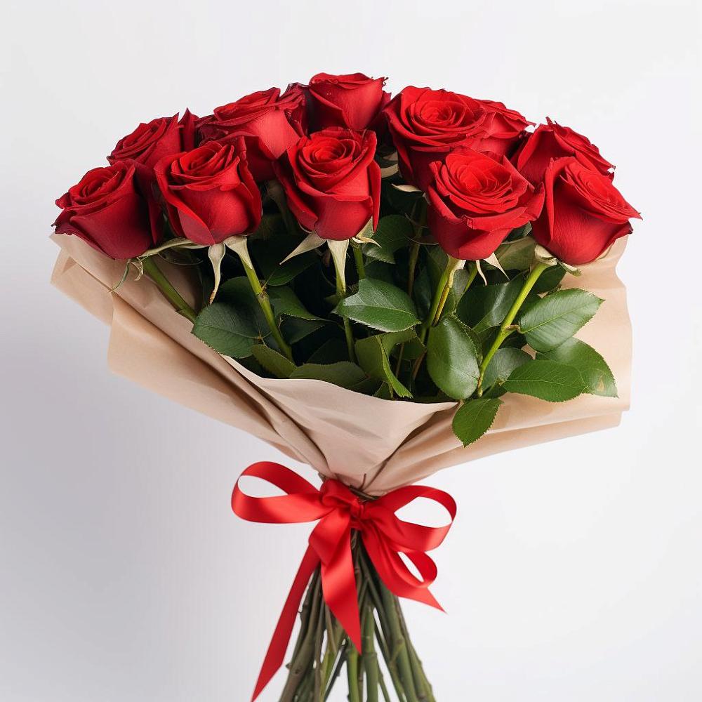 Букет 11 Красных роз Эдлесс Лав в Хакуринохабль